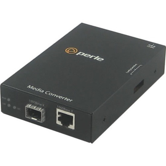Perle S-1000-SFP - Gigabit Ethernet Stand-Alone Media Converter - 1 x Network (RJ-45) - Gigabit Ethernet - 1000Base-T, 1000Base-X - 1 x Expansion Slots - SFP - 1 x SFP Slots - 5050181 Perle S-1000-SFP - Gigabit Ethernet Stand-Alone Media Converter - 1 x Network (RJ-45) - Gigabit Ethernet - 1000Base-T, 1000Base-X - 1 x Expansion Slots - SFP - 1 x SFP Slots - 5050181