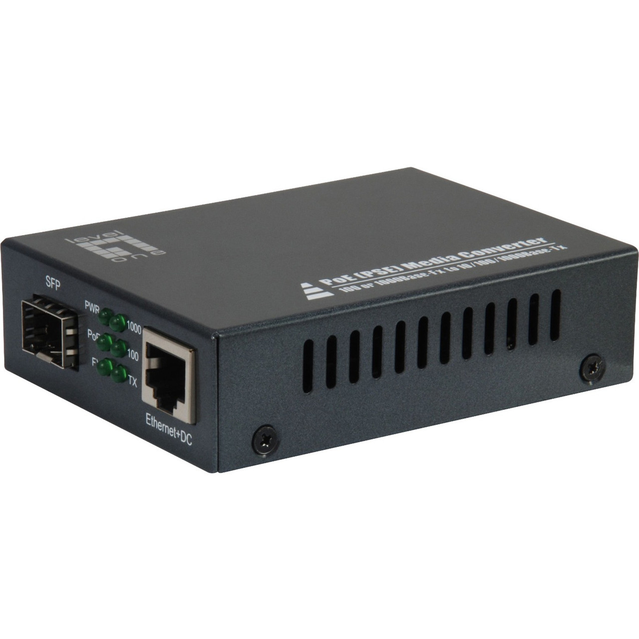 LevelOne GVT-2012 Transceiver/Media Converter - 1 x Network (RJ-45) - 1x PoE (RJ-45) Ports - Gigabit Ethernet - 10/100/1000Base-T, 1000Base-SX/LX - 1 x Expansion Slots - SFP (mini-GBIC) - 1 x SFP Slots LevelOne GVT-2012 Transceiver/Media Converter - 1 x Network (RJ-45) - 1x PoE (RJ-45) Ports - Gigabit Ethernet - 10/100/1000Base-T, 1000Base-SX/LX - 1 x Expansion Slots - SFP (mini-GBIC) - 1 x SFP Slots