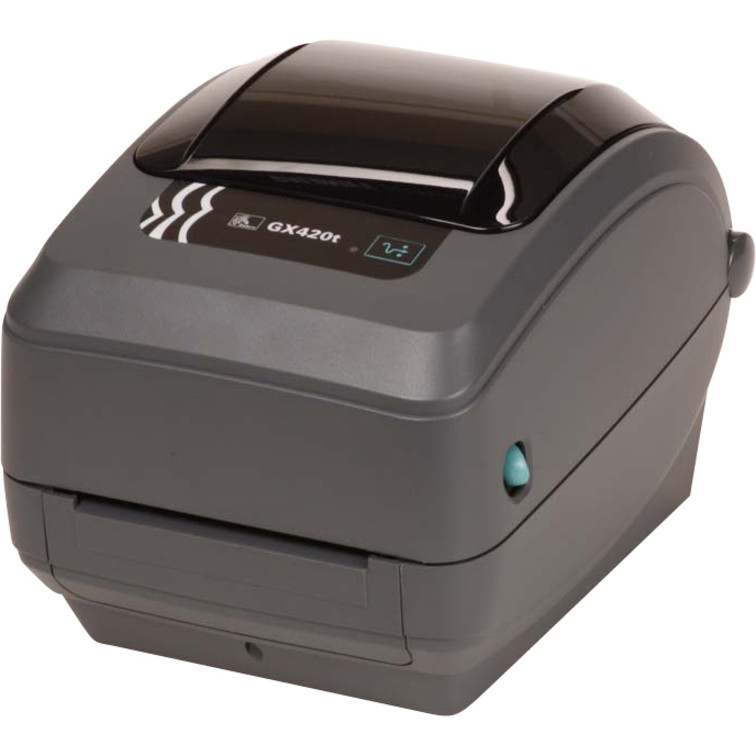 Zebra GX420t Desktop Thermal Transfer Printer - Monochrome - Label Print - USB - Serial - Bluetooth - LCD Display Screen - 4.09" Print Width - 6 in/s Mono - 203 dpi - 4.25" Label Width - 39" Label Length - GX42-102810-000 Zebra GX420t Desktop Thermal Transfer Printer - Monochrome - Label Print - USB - Serial - Bluetooth - LCD Display Screen - 4.09" Print Width - 6 in/s Mono - 203 dpi - 4.25" Label Width - 39" Label Length - GX42-102810-000