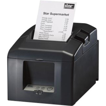 Star Micronics TSP654SK Desktop Direct Thermal Printer - Monochrome - Label Print - Parallel - With Cutter - Gray - 2.83" Print Width - 5.91 in/s Mono - 203 dpi - 3.15" Label Width - 37963000