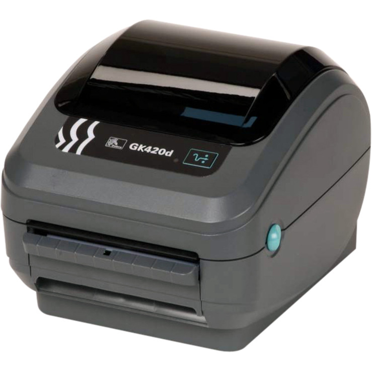 Zebra GK420d Desktop Direct Thermal Printer - Monochrome - Label Print - USB - Serial - Parallel - US - 4.09" Print Width - 5 in/s Mono - 203 dpi - 4.25" Label Width - 39" Label Length - GK42-202511-000