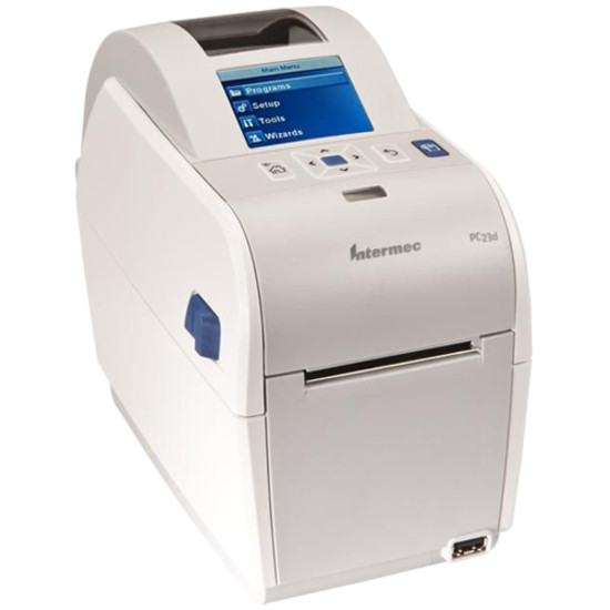 Intermec PC23d Desktop Direct Thermal Printer - Monochrome - Label Print - USB - 2.4" LCD Display Screen - Real Time Clock - 2.20" Print Width - 8 in/s Mono - 203 dpi - 2.40" Label Width - 68" Label Length - PC23DA0000022