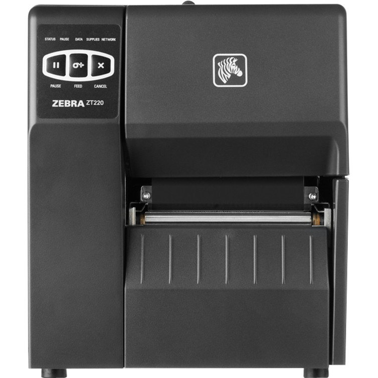 Zebra ZT220 Industrial Direct Thermal/Thermal Transfer Printer - Monochrome - Label Print - USB - Serial - Parallel - Peel Facility - 4.09" Print Width - 6 in/s Mono - 203 dpi - 4.50" Label Width - 39" Label Length - ZT22042-T11100FZ