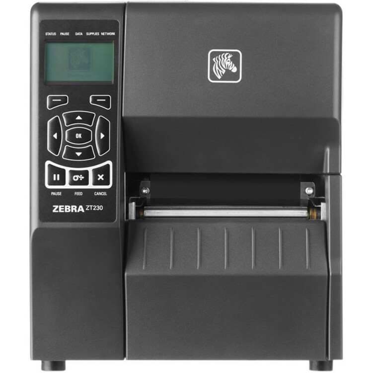 Zebra ZT230 Industrial Direct Thermal Printer - Monochrome - Label Print - USB - Serial - LCD Display Screen - Peel Facility - 4.09" Print Width - 6 in/s Mono - 203 dpi - 4.50" Label Width - 39" Label Length - ZT23042-D11000FZ