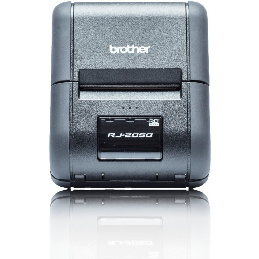 Brother RuggedJet RJ-2050 Direct Thermal Printer - Monochrome - Portable - Receipt Print - USB - Bluetooth - Battery Included - 0.50" Print Length - 2.13" Print-Width - 6 in/s Mono - 203 dpi - Wireless LAN - RJ2050