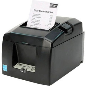 Star Micronics TSP654IID-24 SK GRY US Desktop Direct Thermal Printer - Monochrome - Receipt Print - Serial - With Cutter - Gray - 3.15" Print Width - 11.81 in/s Mono - 203 dpi - 3.15" Label Width - For PC - 37969830