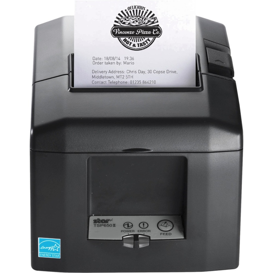 Star Micronics Thermal Printer TSP654IIU-24 SK GRY US - USB - Gray - Liner-free Sticky Paper - 180 mm/sec - Monochrome - Auto Cutter - 37967760 Star Micronics Thermal Printer TSP654IIU-24 SK GRY US - USB - Gray - Liner-free Sticky Paper - 180 mm/sec - Monochrome - Auto Cutter - 37967760
