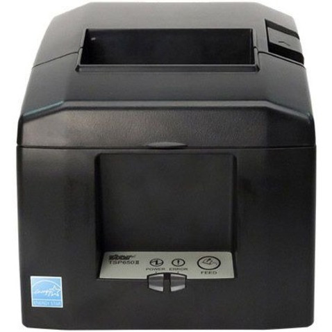 Star Micronics Thermal Printer TSP654IIE-24 SK GRY US - Ethernet - Gray - Liner-free Sticky Paper - 180 mm/sec - Monochrome - Auto Cutter - 37967770 Star Micronics Thermal Printer TSP654IIE-24 SK GRY US - Ethernet - Gray - Liner-free Sticky Paper - 180 mm/sec - Monochrome - Auto Cutter - 37967770