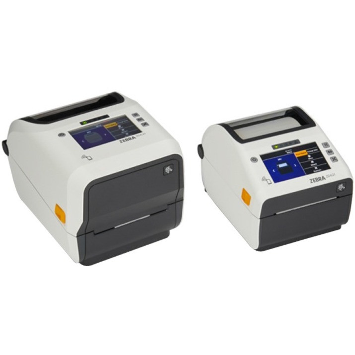 Zebra ZD621-HC Desktop Thermal Transfer Printer - Monochrome - Label/Receipt Print - Ethernet - USB - Yes - Serial - Bluetooth - Near Field Communication (NFC) - US - 4.3" LCD Display Screen - Real Time Clock - 4.09" -  ZD6AH42-301L01EZ