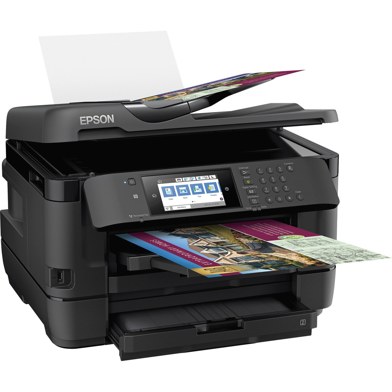 Epson WorkForce WF-7720 Wireless Inkjet Multifunction Printer - Color - C11CG37201