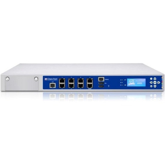 Check Point 4800 Network Security/Firewall Appliance - 1000Base-T, 1000Base-X, 10GBase-X - 10 Gigabit Ethernet - 1U - Rack-mountable - CPAP-SG4800-NGDP-HA