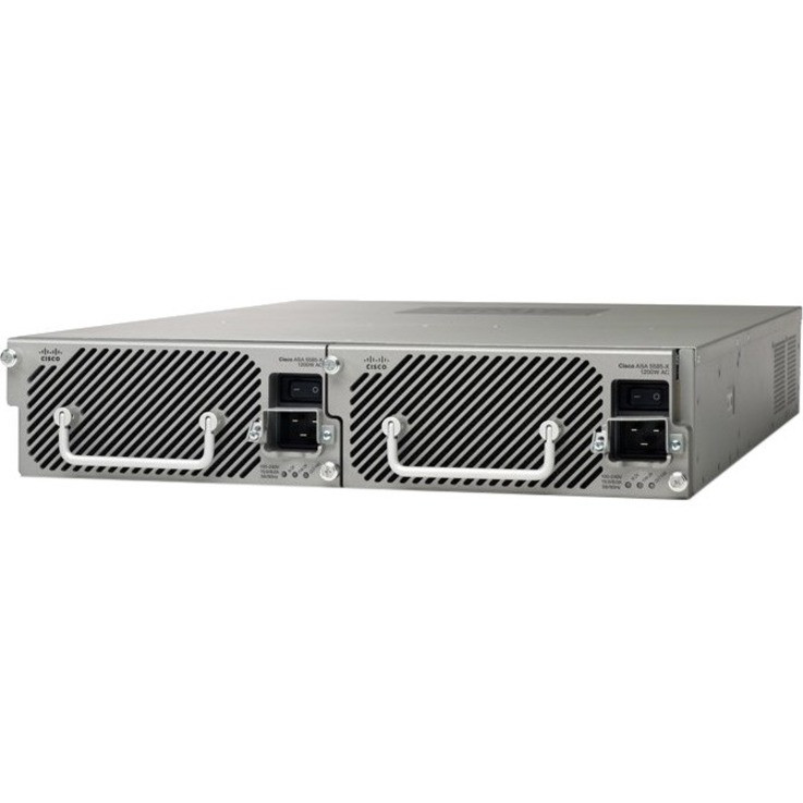 Cisco ASA 5585-X Network Security/Firewall Appliance - 8 Port - 10/100/1000Base-T, 10GBase-X - 10 Gigabit Ethernet - 3DES, AES - 8 x RJ-45 - 4 Total Expansion Slots - 2U - Rack-mountable