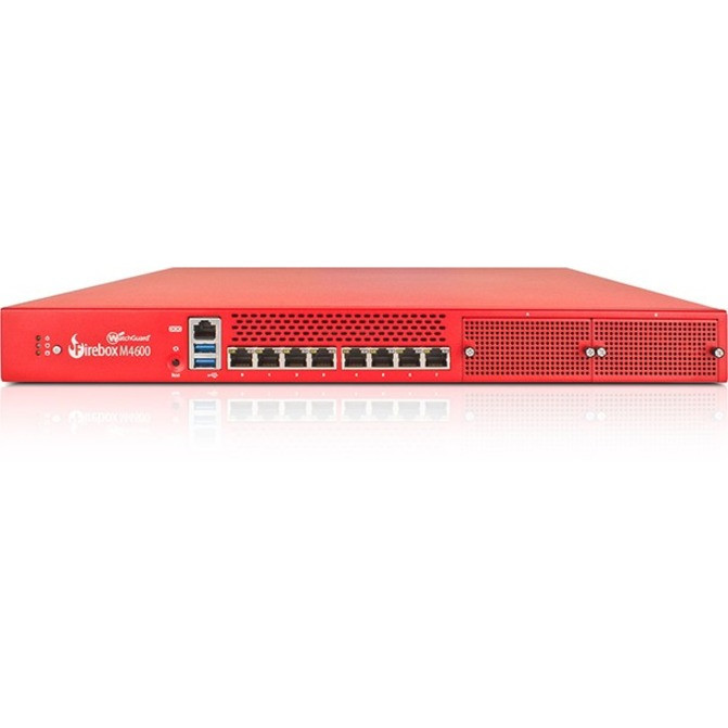 Watchguard Firebox M4600 High Availability With 1 Year Standard Support - 8 Port - 10/100/1000Base-T Gigabit Ethernet - Aes (192-Bit); 3Des; Aes (128-Bit); Rsa; Aes (256-Bit); Des; Sha-2 - 8 X Rj-45 - Rack-Mountable - WG460071
