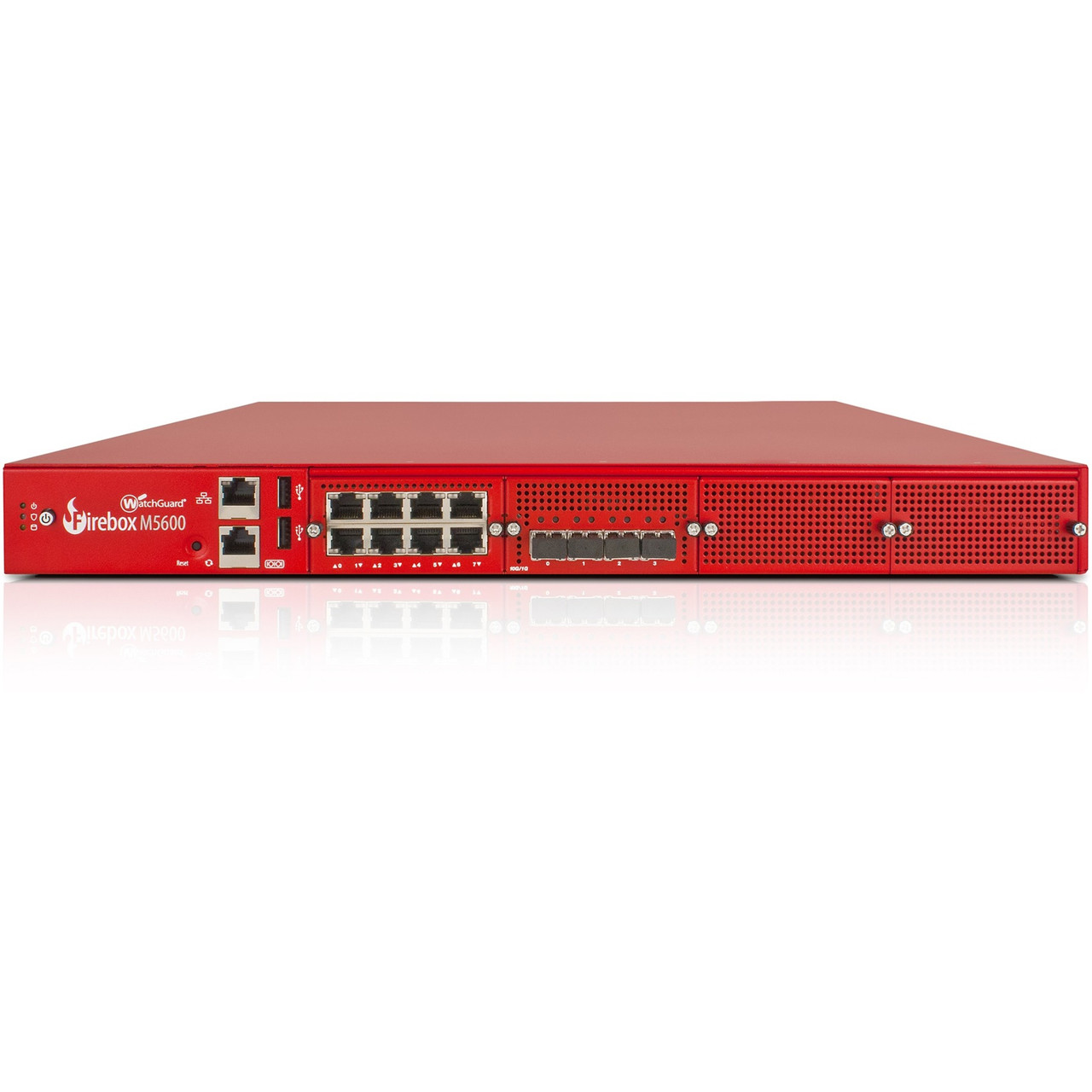 Watchguard Competitive Trade Into Firebox M5600 With 3 Years Basic Security Suite - 8 Port - 10Gbase-X 10 Gigabit Ethernet; 1000Base-T- Rsa; Aes (256-Bit); Des; Sha-2; Aes (192-Bit); Aes (128-Bit); 3Des - 8 X Rj-45 - 6 - Sfp+ - 4 X Sfp+ - - WG561083