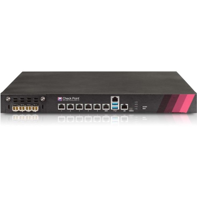 Check Point 5200 Network Security/Firewall Appliance - 5 Port - 1000Base-T - Gigabit Ethernet - AES (128-bit) - 5 x RJ-45 - 1 Total Expansion Slots - 1U - Rack-mountable - CPAP-SG5200-NGTP-HPP-SSD