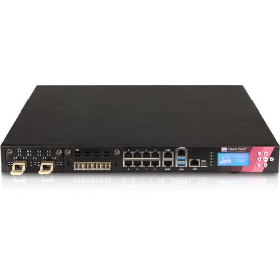 Check Point 5900 Next Generation Security Gateway For The Mid-Size Enterprise - 8 Port - 10/100/1000Base-T - Gigabit Ethernet - AES (128-bit) - 8 x RJ-45 - 2 Total Expansion Slots - 1U - Rack-mountable - CPAP-SG5900-NGTP