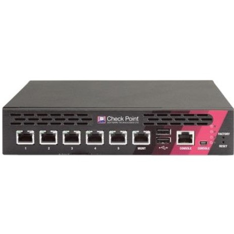 Check Point 3100 Next Generation Security Gateway For The Branch And Small Office - 5 Port - 10/100/1000Base-T - Gigabit Ethernet - AES (128-bit) - 5 x RJ-45 - Desktop - CPAP-SG3100-NGTX-SSD
