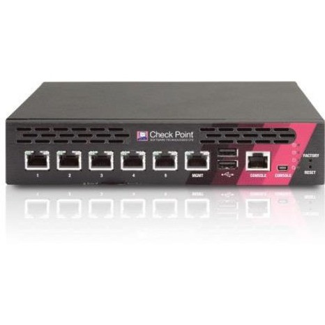 Check Point 3100 Next Generation Security Gateway For The Branch And Small Office - 5 Port - 10/100/1000Base-T - Gigabit Ethernet - AES (128-bit) - 5 x RJ-45 - Desktop - CPAP-SG3100-NGTP Check Point 3100 Next Generation Security Gateway For The Branch And Small Office - 5 Port - 10/100/1000Base-T - Gigabit Ethernet - AES (128-bit) - 5 x RJ-45 - Desktop - CPAP-SG3100-NGTP