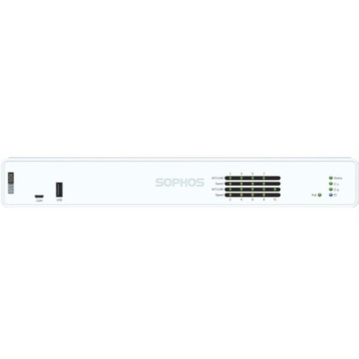 Sophos Xgs 116 Network Security/Firewall Appliance - 8 Port - 10/100/1000Base-T, 1000Base-X - Gigabit Ethernet - 7 X Rj-45 - 1 Total Expansion Slots - Desktop, Rack-Mountable - Taa Compliant Cord - XA1BTCHUS