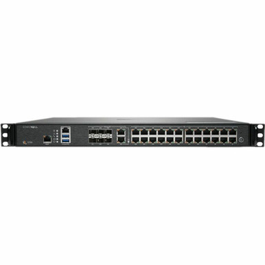 Sonicwall Nsa 5700 Network Security/Firewall Appliance - Intrusion Prevention - 26 Port - 10/100/1000Base-T, 10Gbase-X, 10Gbase-T - 10 Gigabit Ethernet - 3.50 Gb/S Firewall Throughput - Aes (192-Bit), Des, Md5, Aes (256-Bit), 3Des - 02-SSC-3920