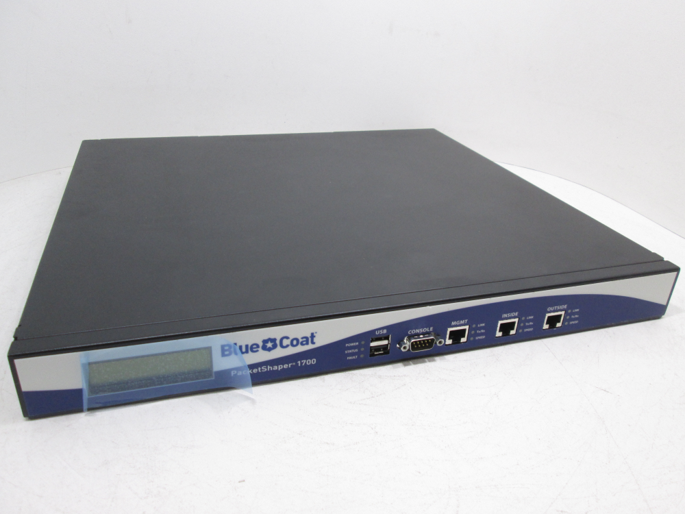 Blue Coat PacketShapper 1700 Server Load Balancer - 1 RJ-45 - 1 Gbit/s - Gigabit Ethernet - Manageable - PS1700-L045M