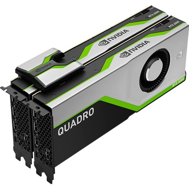 PNY Nvidia Quadro RTX 6000 Graphic Card - 24GB GDDR6 - PCI Express 3.0 x16 - DisplayPort BULK - VCQRTX6000-BLK