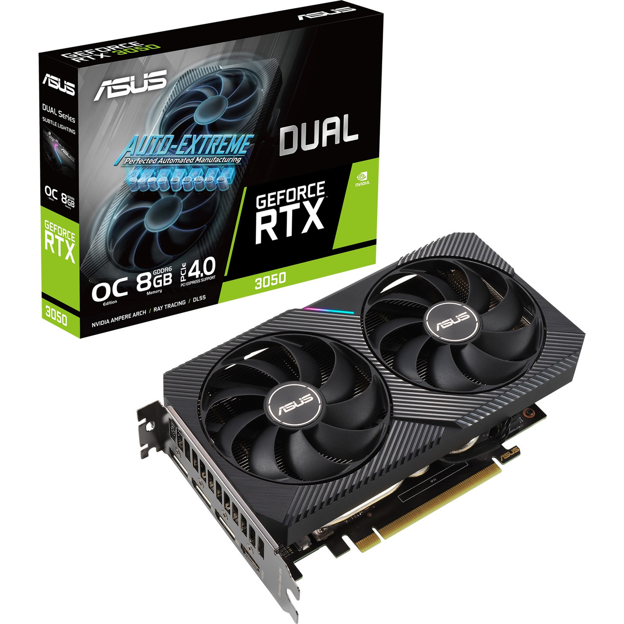 Asus GeForce RTX 3050 Dual OC Graphics Card - DUAL-RTX3050-O8G