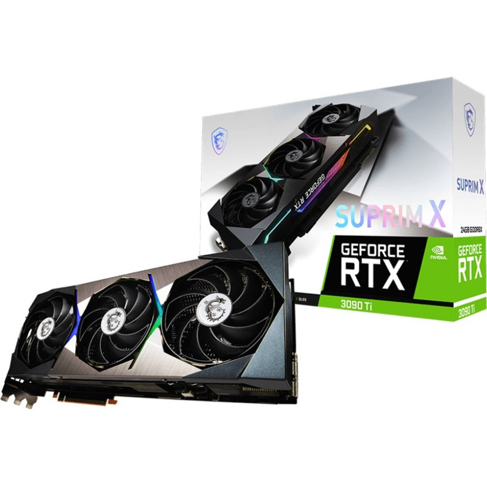 MSI Nvidia Geforce Rtx 3090 Ti Graphic Card - 24 Gb Gddr6X - 1.95 Ghz Boost Clock - 384 Bit Bus Width - Pci Express 4.0 - Displayport - Hdmi Triple-Fan 3Xdisplayport 1Xhdmi - G309Tsx24