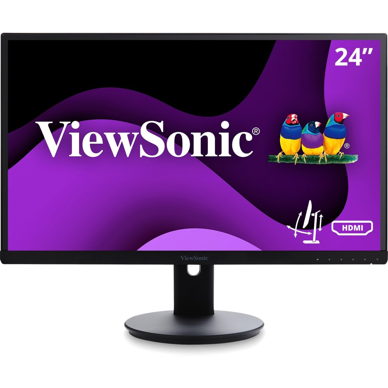 Viewsonic VG2453 24" Full HD LED LCD Monitor - 16:9 - Black - 24" Class - 1920 x 1080 - 16.7 Million Colors - 250 Nit - 5 ms - HDMI - VGA - DisplayPort - Speaker - VG2453