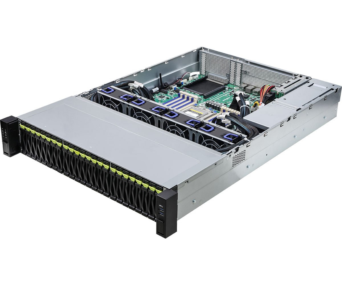 AsRock Rack 2U24E2S-ROME, 2U Rackmount with 1+1 1200W Redundant PSU Single Socket SP3 (LGA4094), supports AMD EPYC 7003 (with AMD 3D V-Cache Technology)/7002 series processors 16 DIMM slots (2DPC), supports DDR4 RDIMM, LRDIMM, RDIMM/LRDIMM-3DS