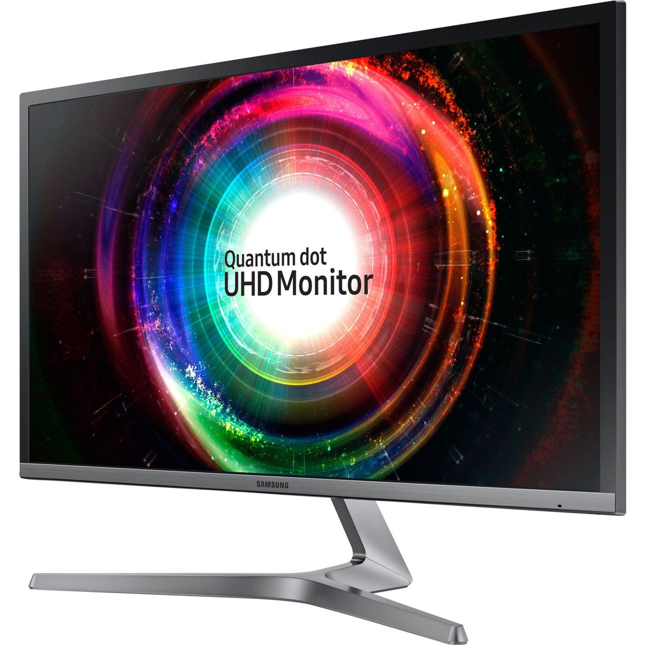 Samsung U28H750UQN 4K UHD Quantum Dot LED LCD Monitor - 16:9 - Black, Silver - 3840 x 2160 - 1.07 Billion Colors - FreeSync - 300 Nit - 1 ms - HDMI - DisplayPort - LU28H750UQNXZA