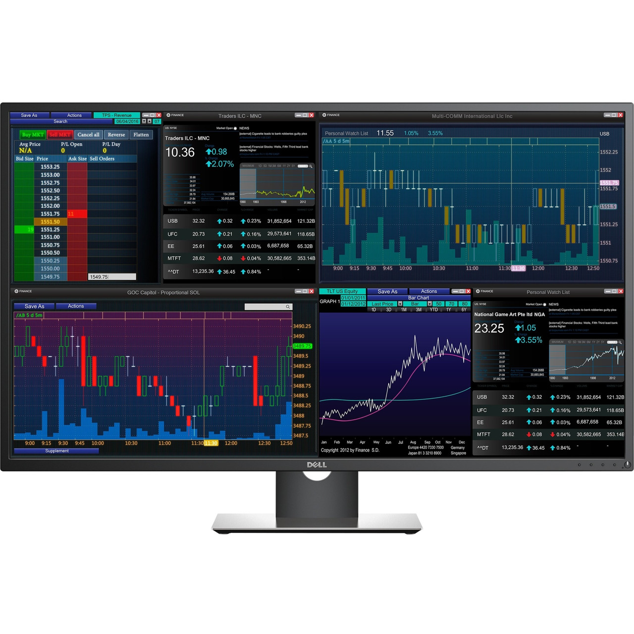 Dell P4317Q 43" 4K UHD Edge LED LCD Monitor - 16:9 - Black - P4317Q