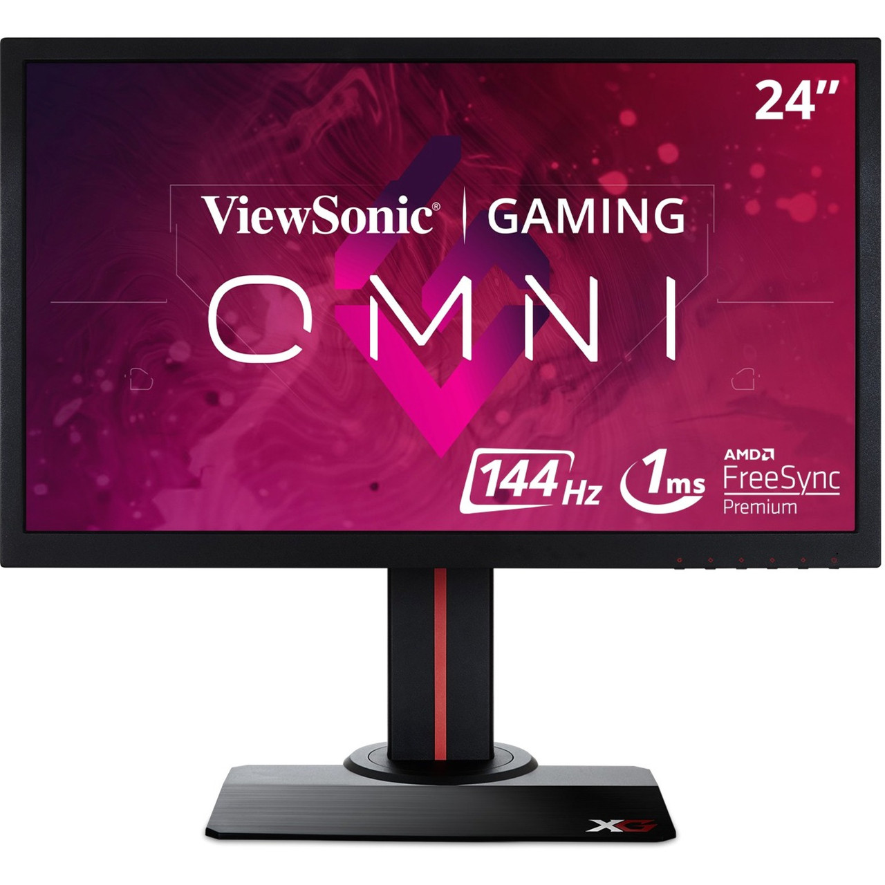 Viewsonic XG2402 24" OMNI 1080p 1ms 144Hz Gaming Monitor with FreeSync Premium and RGB - 24" OMNI Gaming Monitor - Full HD 1920 x 1080 Resolution - 16.7 Million Colors - FreeSync Premium - 350 Nit - 1ms - 144Hz Refresh Rate - DisplayPort