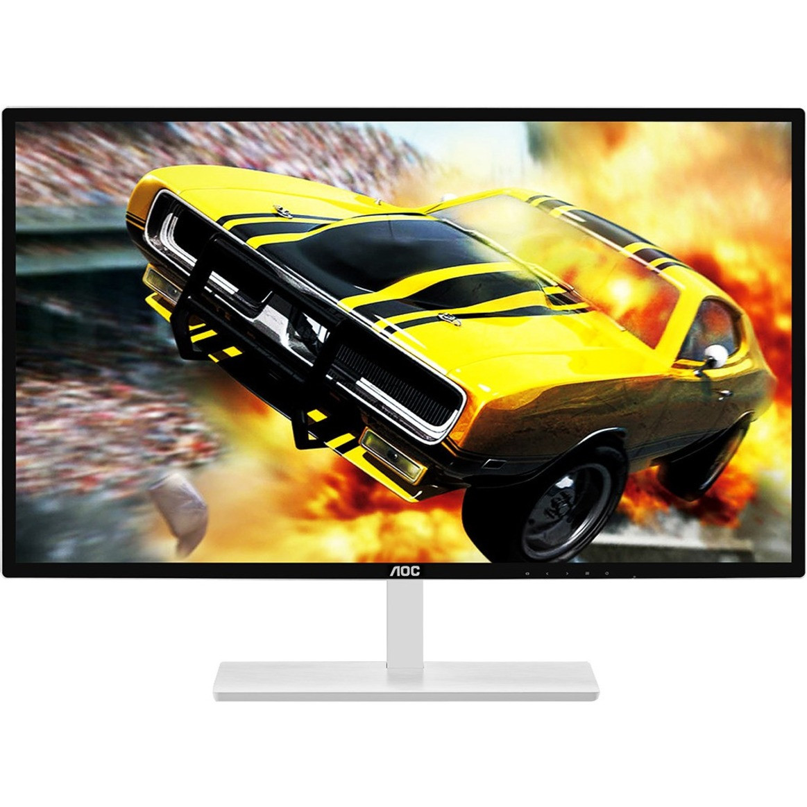 AOC Q3279VWFD8 31.5" WQHD LED Gaming LCD Monitor - Silver, White - 2560 x 1440 - 1.07 Billion Colors - FreeSync - 250 Nit - 5 ms - DVI - HDMI - VGA - DisplayPort - Q3279VWFD8