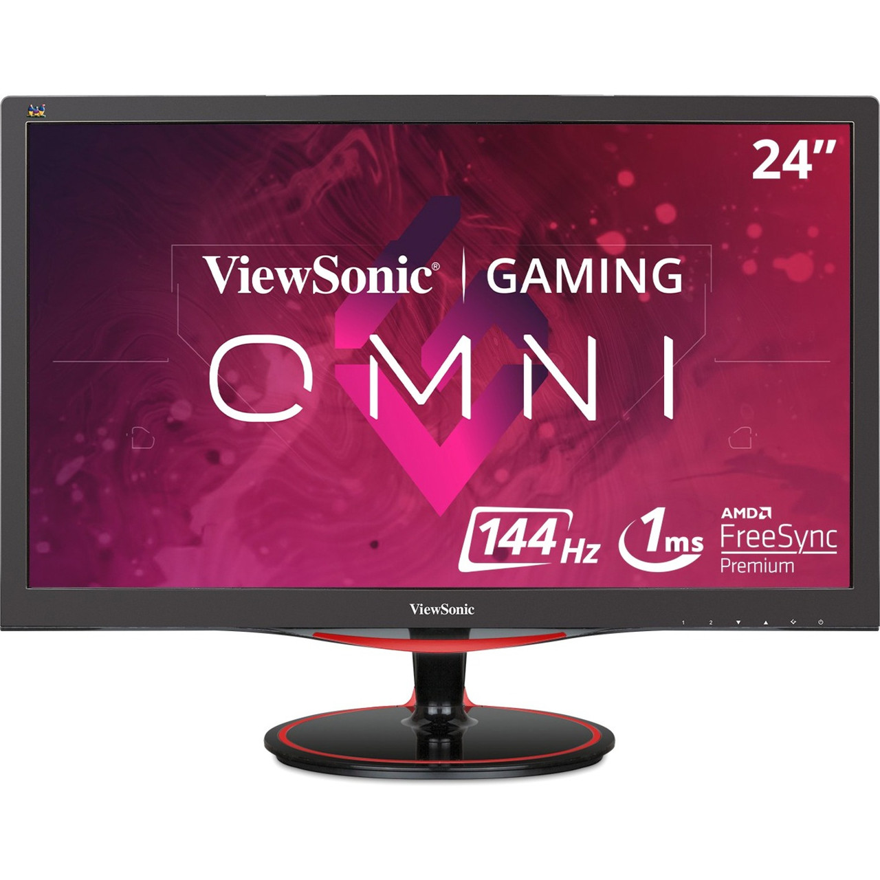 Viewsonic VX2458-mhd 23.6" Full HD LED Gaming LCD Monitor - 16:9 - Black Red - 1920 x 1080 - 16.7 Million Colors - FreeSync - 300 Nit - 1 ms - HDMI - DisplayPort - Speaker - VX2458-MHD