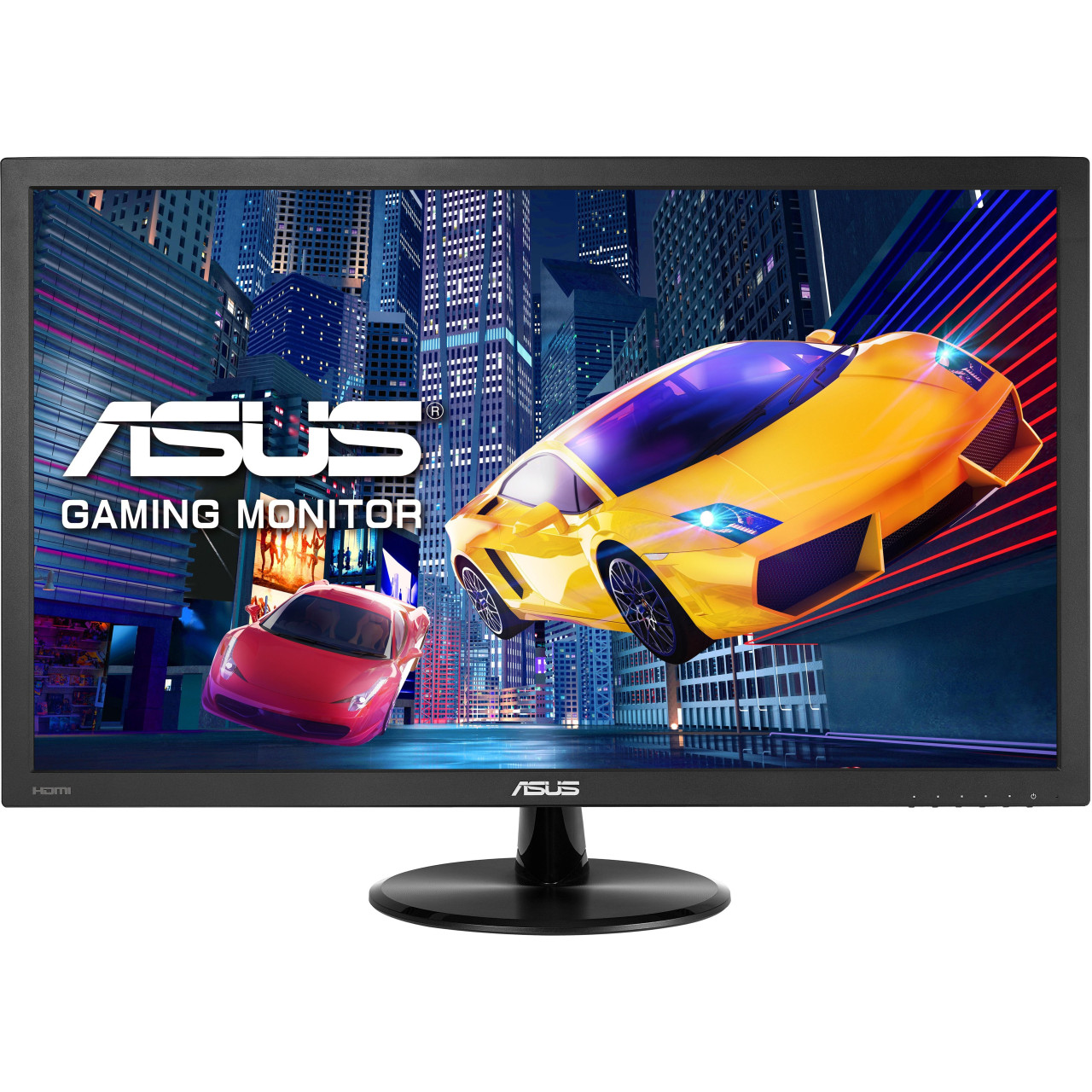 Asus 21.5 inch Ultra Slim Gaming Computer Monitor - Full HD 1920x1080, 1ms Response Time, Built-in Speakers, HDMI Port, VGA Port -VP228HE