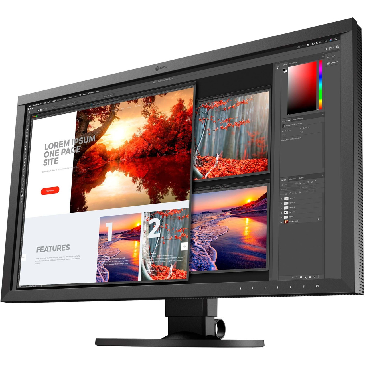 EIZO ColorEdge CS2740 26.9" 4K UHD LED LCD Monitor - 16:9 - 27" Class - In-plane Switching (IPS) Technology - 3840 x 2160 - 1.07 Billion Colors - 350 Nit Typical - 10 ms - 60 Hz Refresh Rate - HDMI - DisplayPort - USB Hub - CS2740-4K-BK