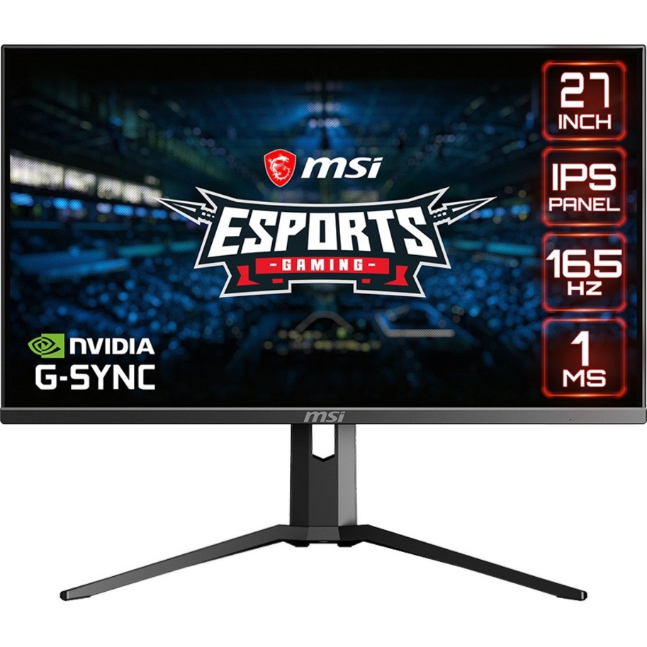 MSI Optix Mag273R2 27" Full Hd Gaming Lcd Monitor - 16:9 - 27" Class - In-Plane Switching (Ips) Technology - 1920 X 1080 - 1.07 Billion Colors - G-Sync Compatible - 250 Nit - 1 Ms - 165 Hz Refresh Rate - Hdmi - Optixmag273R2