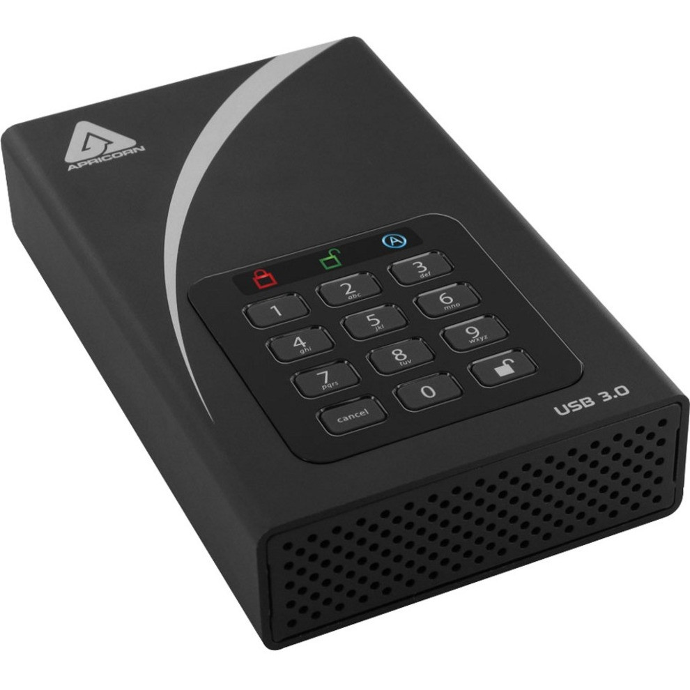 Apricorn Aegis Padlock DT ADT-3PL256-8000 8 TB Desktop Hard Drive - 3.5" External - USB 3.0 - 1 Year Warranty 3.0 256-BIT AES HARDWARE ENCRYPTED