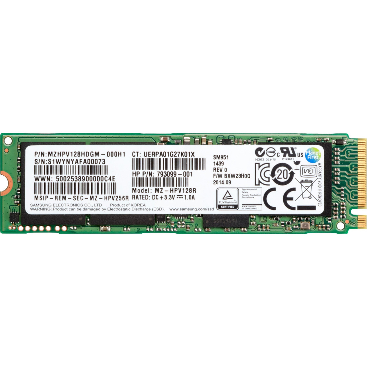 HP 128 GB Solid State Drive - M.2 2280 Internal - PCI Express - 2JB95UT#ABA