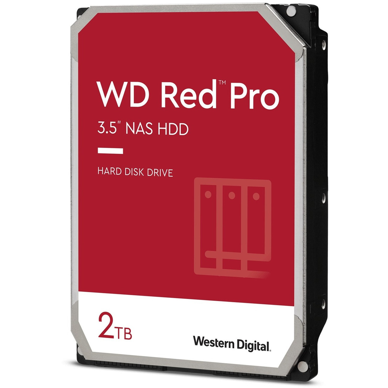 Western Digital Red Pro WD2002FFSX 2 TB Hard Drive - 3.5" Internal - SATA (SATA/600) - Conventional Magnetic Recording (CMR) Method - Storage System, Desktop PC Device Supported - 7200rpm - 300 TB TBW - 5 Year Warranty