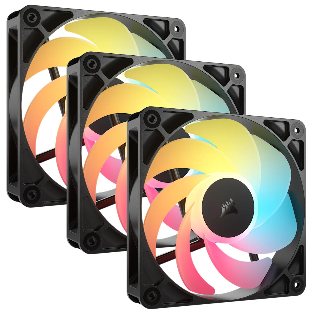 Corsair RS120-R ARGB 120mm PWM Reverse Fans Triple Pack