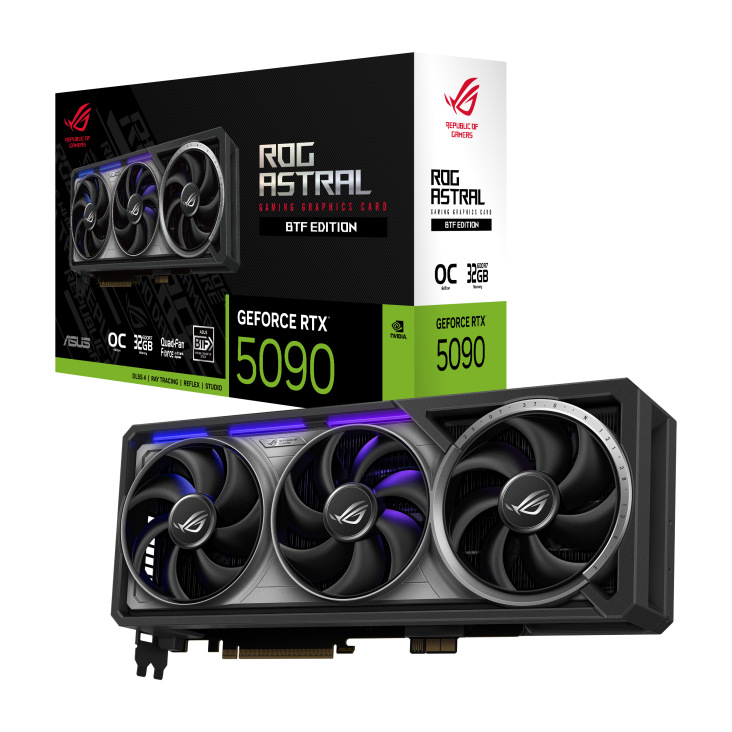 ASUS ROG Astral GeForce RTX 5090 32GB GDDR7 BTF OC Edition - ROG-ASTRAL-RTX5090-O32G-BTF-GAMING