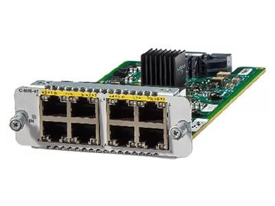 Cisco 8-port 1G RJ45 Layer 2/3 LAN/WAN Switch NIM Remanufactured- C-NIM-8T-RF