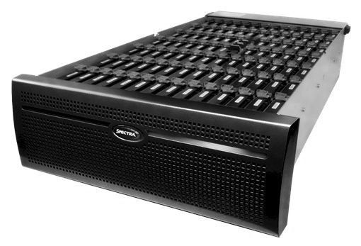 Spectra BlackPearl NAS 4U Master Node with 12x 16TB Enterprise Drives, CIFS, NFS, one dual port 10GbE card with SFP+, rack mount kit with Active Black Bezel - E2FCA00L12BAA