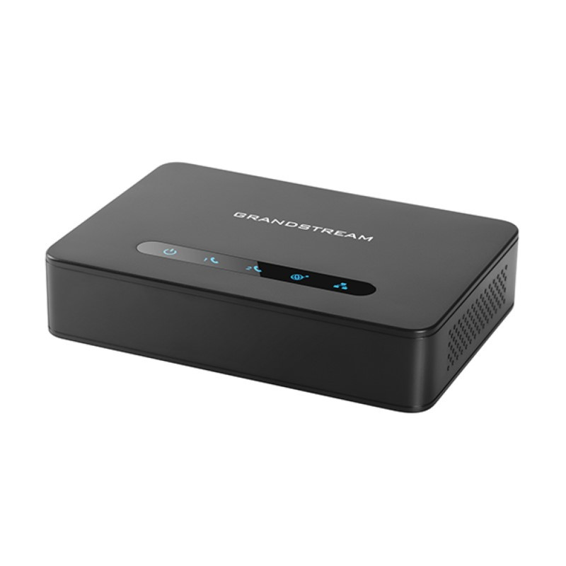 Grandstream Powerful 2-Port ATA with Gigabit NAT Router - 2 x RJ-45 - 2 x FXS plus Gigabit Ethernet - HT812