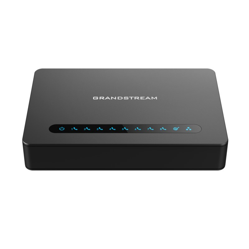 Grandstream Powerful 8 Port FXS Gate-way With Gigabit NAT Router - 2 x RJ-45 - 8 x FXS - Gigabit Ethernet - HT818