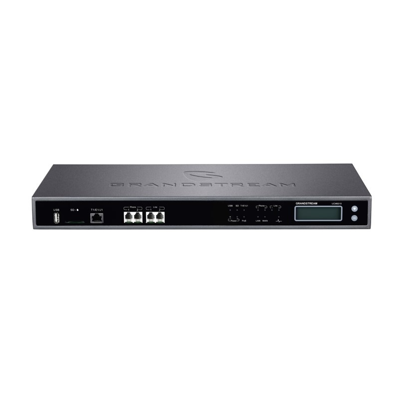 Grandstream UCM6510 VoIP Gateway - 2 x RJ-45 - 2 x FXS - 2 x FXO - USB - PoE Ports - Gigabit Ethernet - Rack mountable, Desktop - UCM6510