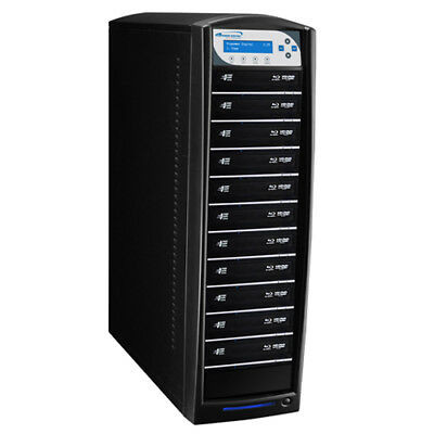 Vinpower Digital Sharknet Network Capable Cddvd Duplicator - 11 Target - SHARKNET-11T-DVD-BK