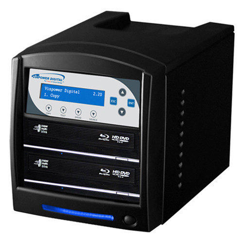 Vinpower Digital Sharkblu Hdd to 2 Blu-Ray/Dvd/Cd Duplicator - SHARKBLU-S2T-XL-BK